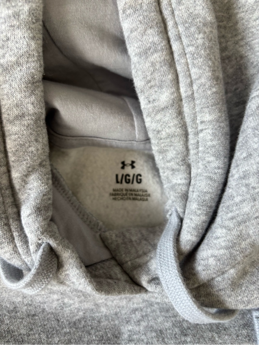 Under Armour Light Gray Men's Pullover Hoodie - Picture 4 of 4
